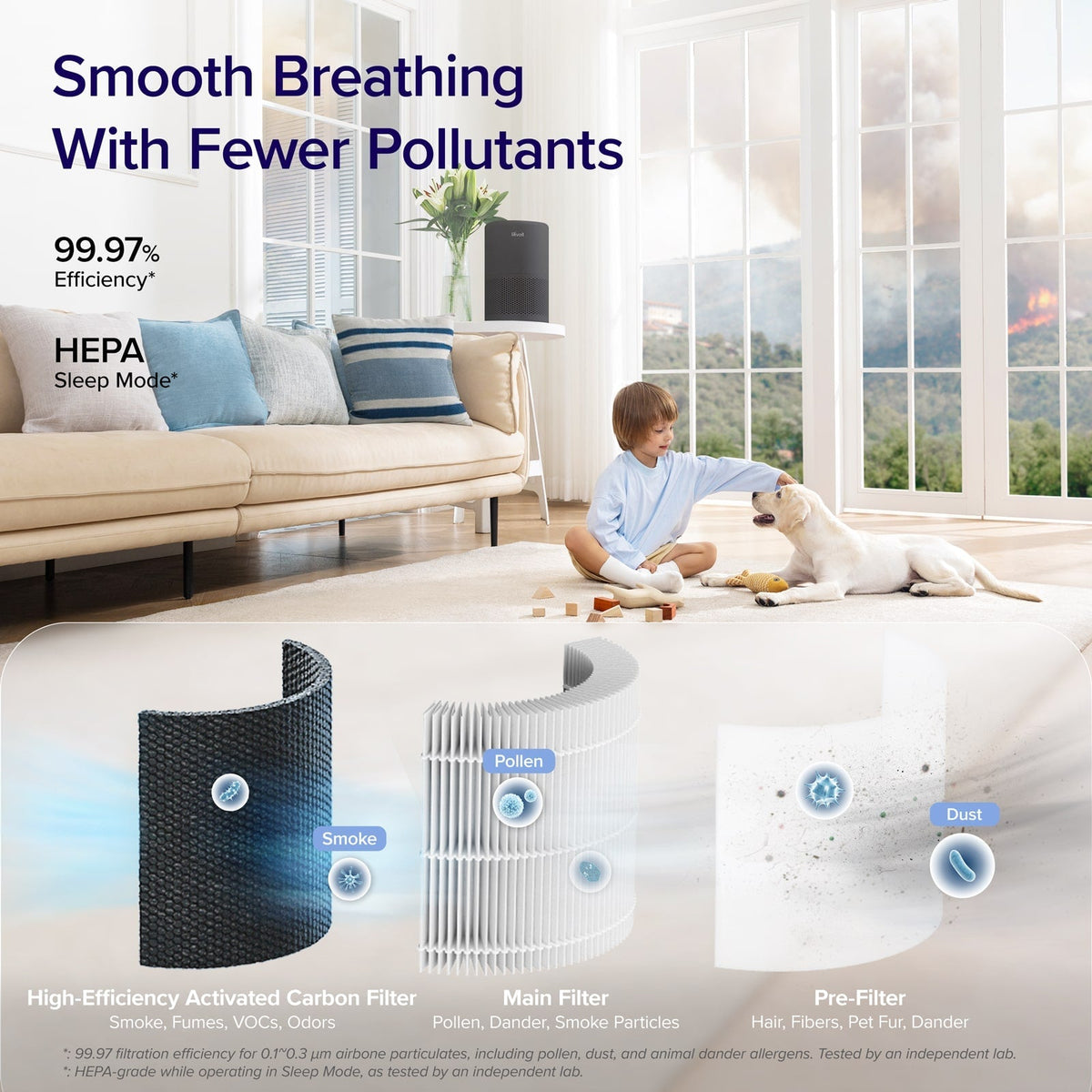 Levoit Core® 200S-P Black Smart Air Purifier - image 8